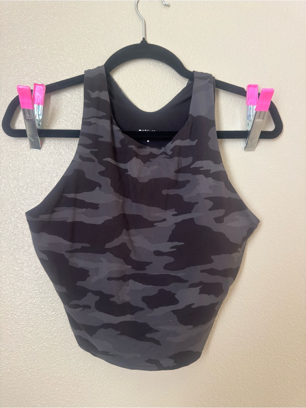 Women’s High-Neck Camo Tank Top in Gray from Athleta